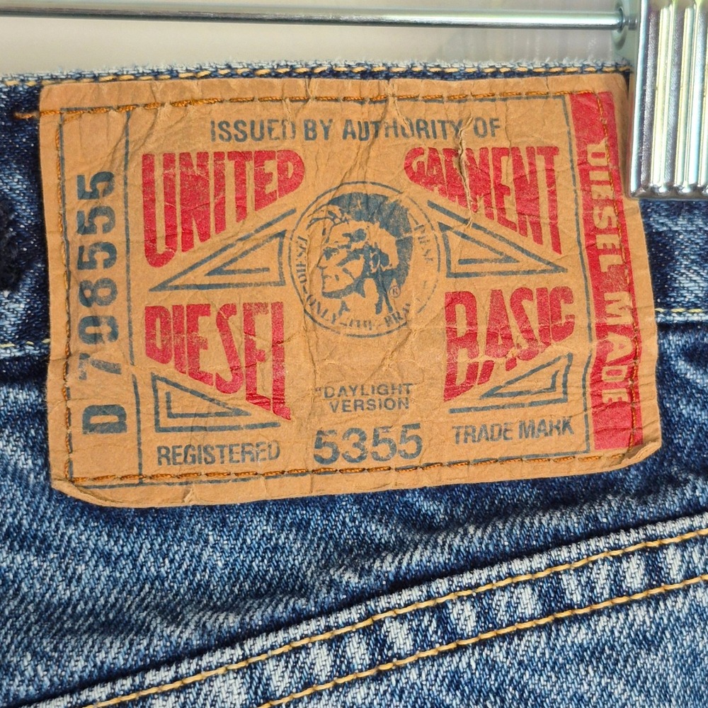 Vintage Diesel Basic Jeans distressed denim button up mens waist 34 - Picture 15 of 15